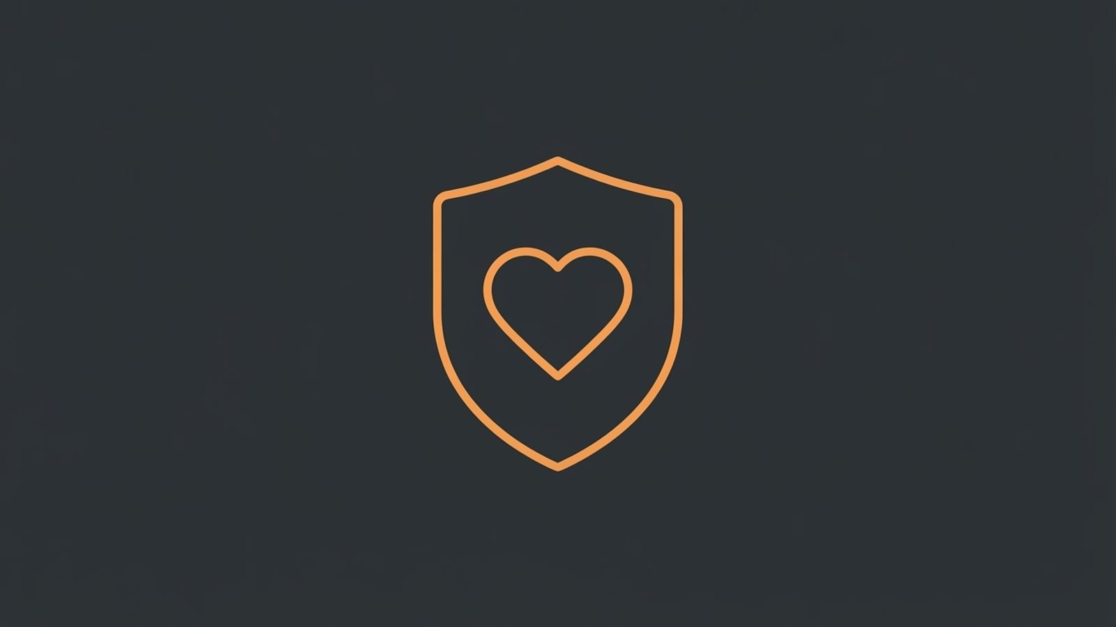 Badge de jeu responsable avec bouclier et cœur
