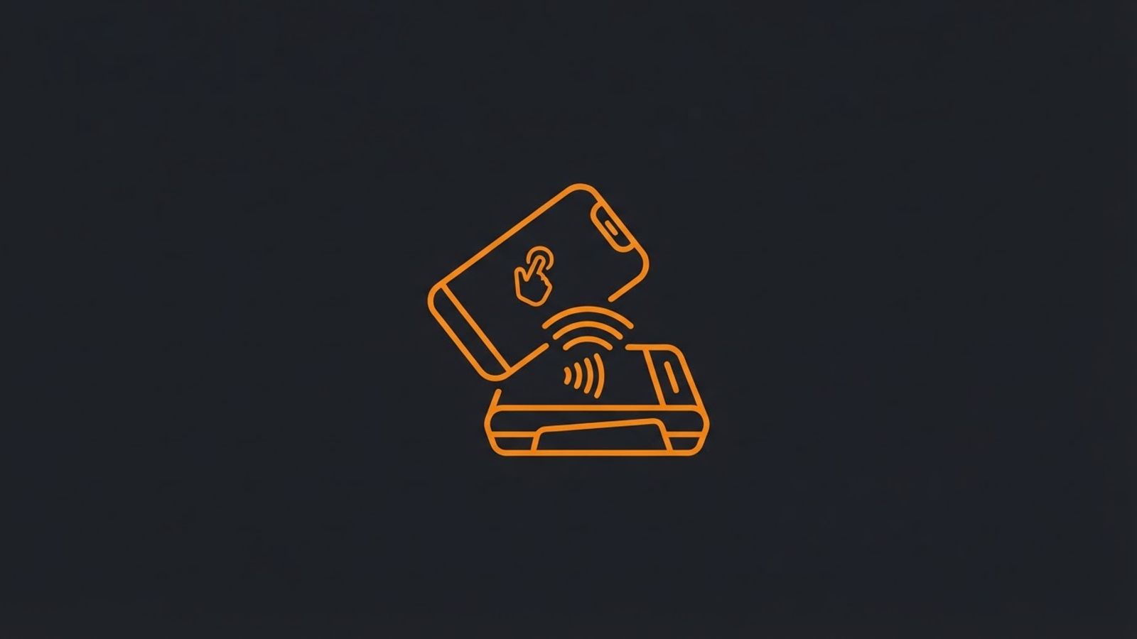 Icône de paiement sans contact par téléphone